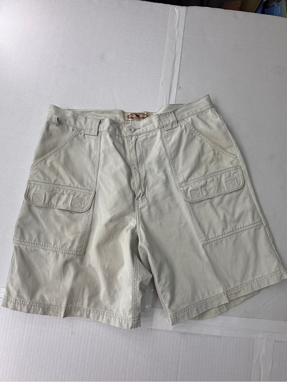 Men’s Moose Creek Khaki Cargo shorts outdoors shorts casual shorts 100% Cotton